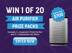 Win 1 of 20 Air Purifier Prize Packs