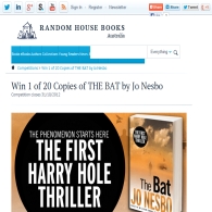 Win 1 of 20 Copies of THE BAT by Jo Nesbo