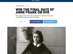 Win 1 of 20 copies of 'The Final Days of Anne Frank' on DVD!