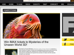 Win 1 of 20 double passes to see 'Mysteries of the Unseen World 3D' at the IMAX!