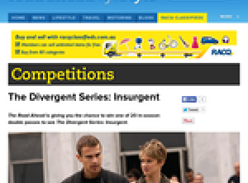 Win 1 of 20 double passes to see 'The Divergent Series: The Insurgent'!