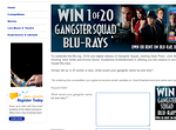 Win 1 of 20 Gangster Squad Blu Rays!