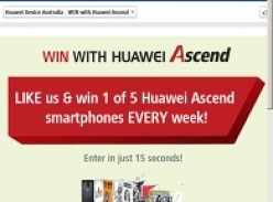 Win 1 of 20 Huawei smart phones