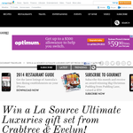 Win 1 of 20 'La Source' Ultimate Luxuries gift sets from Crabtree & Evelyn!