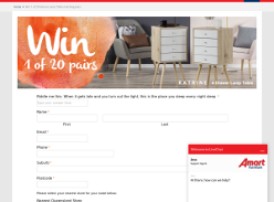 Win 1 of 20 pairs of Katrine 4 Drawer Lamp Tables!