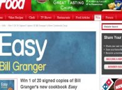 Win 1 of 20 signed copies of Bill Granger's new cookbook Easy