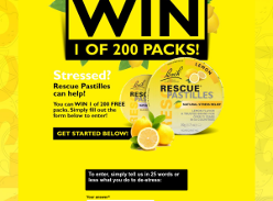 Win 1 of 200 Rescue Remedy Pastilles Twin Packs