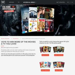 Win 1 of 22 Movie Prize Packs