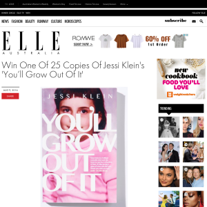 Win 1 of 25 copies of Jessi Klein's 'You'll Grow Out Of It'!