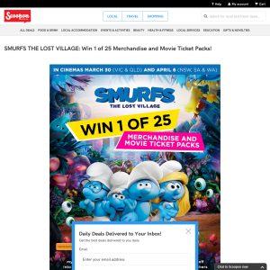 Win 1 of 25 'Smurfs: The Lost Village' merchandise & movie ticket packs!