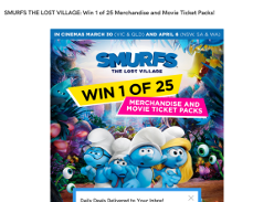 Win 1 of 25 'Smurfs: The Lost Village' merchandise & movie ticket packs!