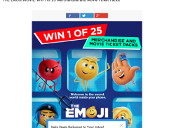 Win 1 of 25 The Emoji Movie Merchandise and Movie Ticket Packs