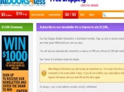 Win 1 of 3 $1,000 allbooks4less Vouchers