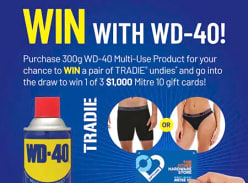 Win 1 of 3 $1,000 Mitre 10 Gift Cards