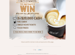 Win 1 of 3 $20,000 cash prizes + MORE!