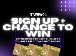Win 1 of 3 $50 Mwave eGift Cards
