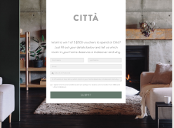 Win 1 of 3 $500 vouchers to spend at 'Citta'!