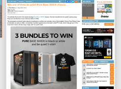 Win 1 of 3 be quiet! Pure Base 500DX Cases