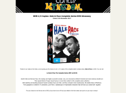 Win 1 of 3 Copies: Hale & Pace Complete Series DVDs
