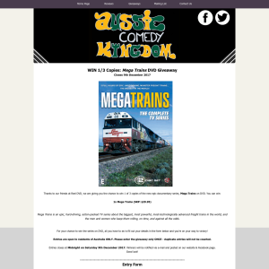 Win 1 of 3 Copies of Mega Trains DVD