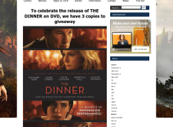 Win 1 of 3 copies of The Dinner on DVD