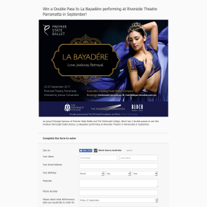 Win 1 of 3 double passes to see La Bayadere