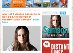 Win 1 of 3 double passes to the world premiere of 'Samson'