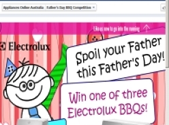 Win 1 of 3 Electrolux BBQ's