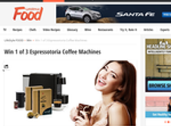 Win 1 of 3 Espressotoria Coffee Machines!