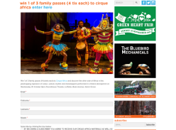 Win 1 of 3 family passes (4 tix each) to cirque africa