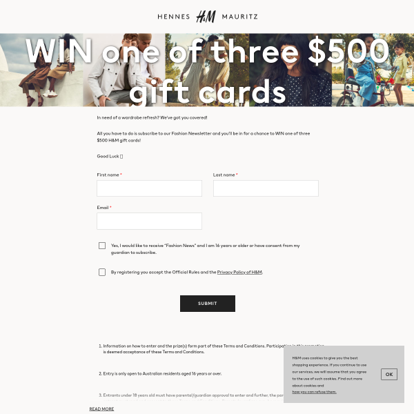 Win 1 of 3 Gift Cards