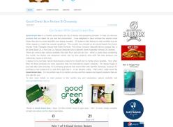 Win 1 of 3 Good Green Boxes