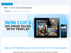 Win 1 of 3 iOS prize packs!