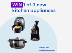 Win 1 of 3 Kitchen Appliances