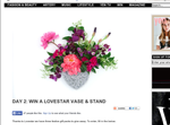 Win 1 of 3 Lovestar vases & stands!