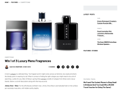 Win 1 of 3 Luxury Mens Fragrances
