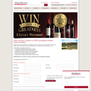 Win 1 of 3 Premium Wine Collection Prize Packs