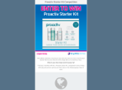 Win 1 of 3 'Proactive' starter kits!
