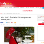 Win 1 of 3 'Rachel's Kitchen' gourmet foodie packs!