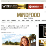 Win 1 of 3 Seafolly bags packed with Goulburn Valley Fruit in Coconut Water!