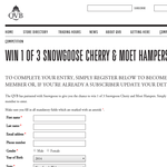 Win 1 of 3 Snowgoose Cherry & Moet hampers!