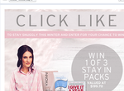 Win 1 of 3 'Stay In' packs consisting of DVDs, Pyjamas & Skincare products!