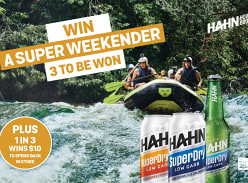 Win 1 of 3 Super Weekenders for You and 3 Friends