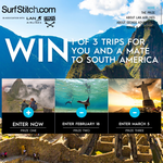 Win 1 of 3 trips to South America for you & a mate!