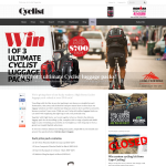 Win 1 of 3 ultimate Cyclist luggage packs!