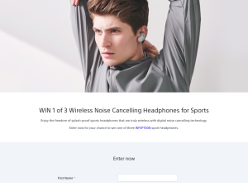 Win 1 of 3 Wireless Noise Cancelling Headphones for Sports