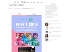 Win 1 of 3 Years Supply of Fuss Free Naturals Face Masks and Wipes