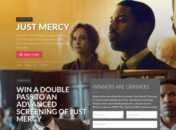 Win 1 of 30 double passes to an advanced screenings of Just Mercy!