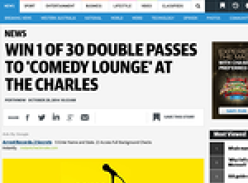 Win 1 OF 30 double passes to Comedy Lounge at The Charles Hotel 