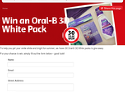 Win 1 of 30 Oral-B 3D White packs!